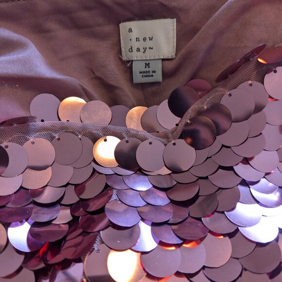 Sleeveless Paillette Mini Party Shift Dress - Picture 5 of 6